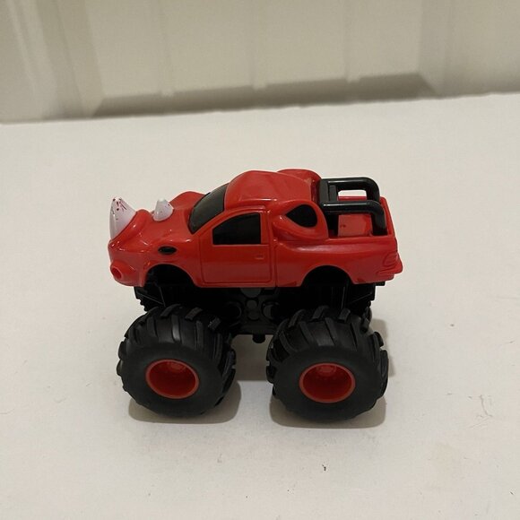 NKOK DINOSAUR MONSTER TRUCKS PUSH AND GO CLIMBER Rhino TOY TRUCK 2021 Red - Picture 3 of 8